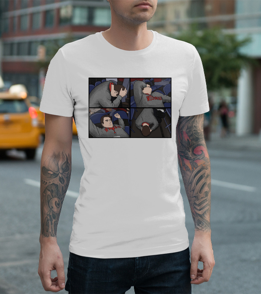 Pardon My Meltdown Wisconsin Fans Comic Panel T-Shirt