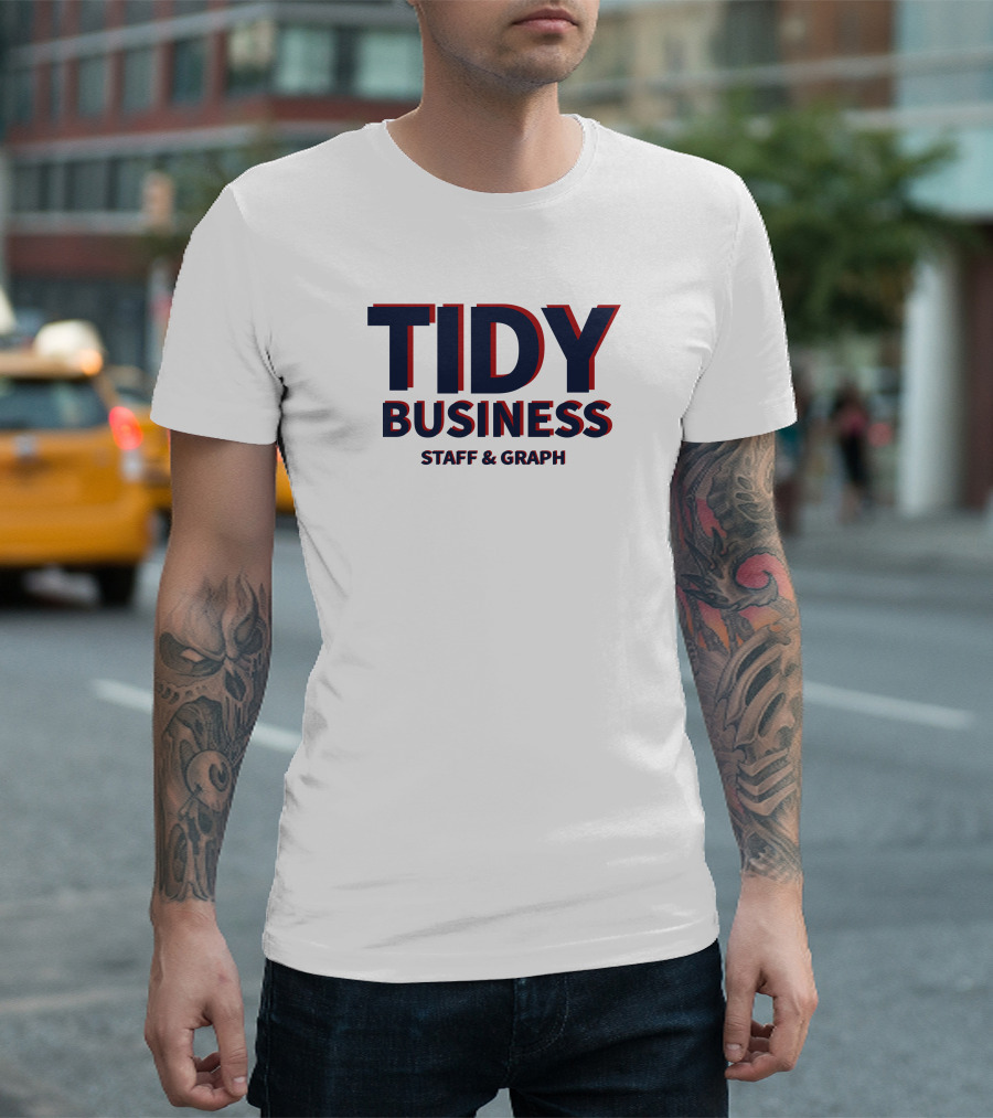 Steve Dangle Glynn Tidy Business Staff and Graph T-Shirt