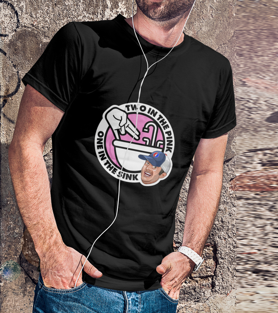 Angel Resto Stugotz 790 Two In The Pink One In The Sink Graphic Face And Hand T-Shirt