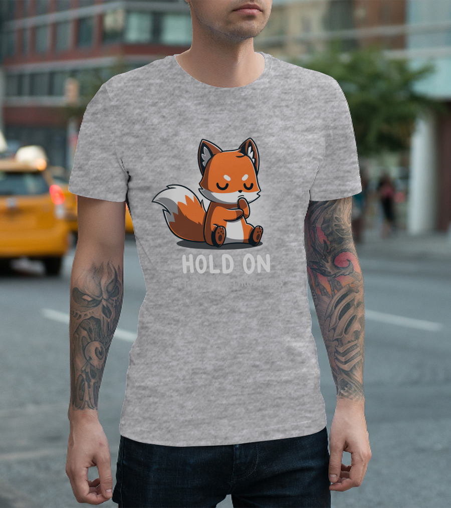 TeeTurtle Hold On Let Me Overthink This Fox T-Shirt