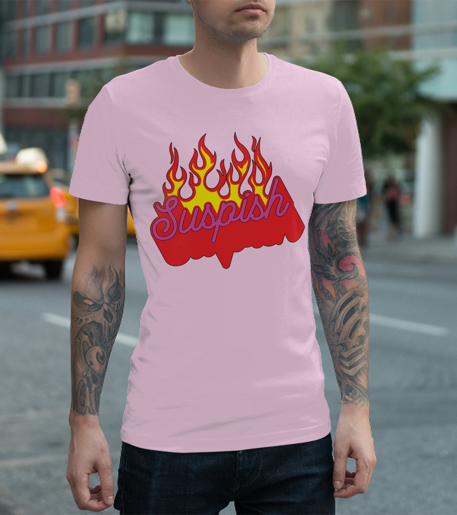 Bailey Sarian Suspish Flame Light Pink T-Shirt