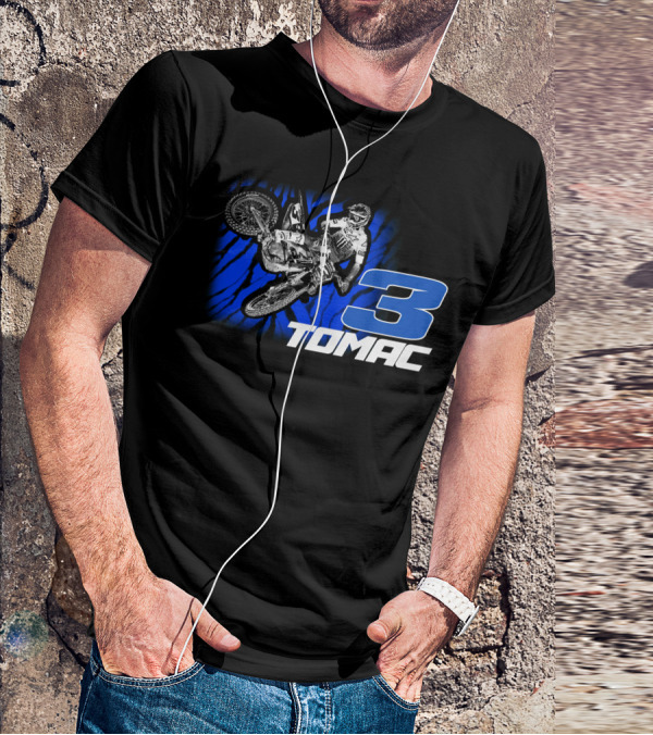 ET3 Tomac 3 Motocross Racing Eli Tomac Merchandise T-Shirt