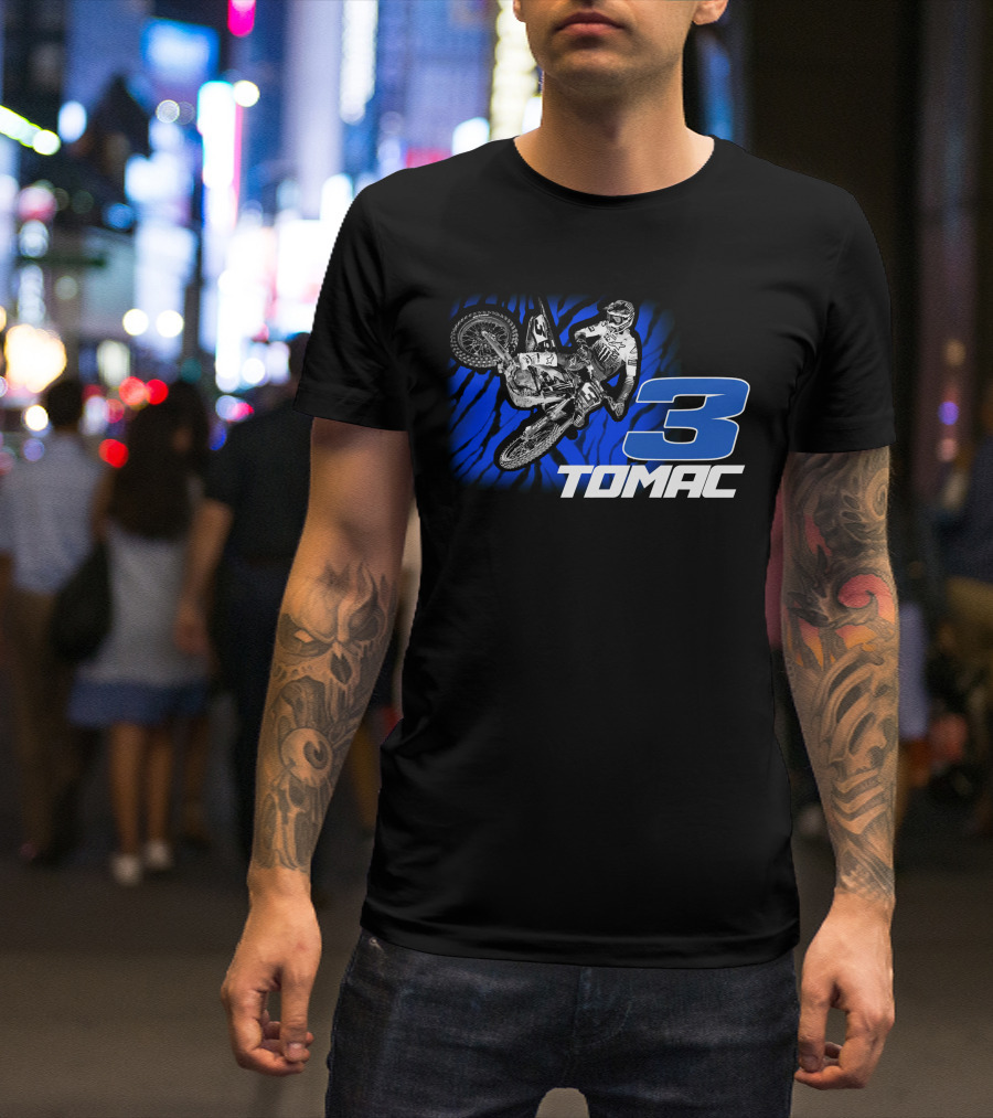 Tomac 3 Yamaha Motocross Racing Merchandise T-Shirt