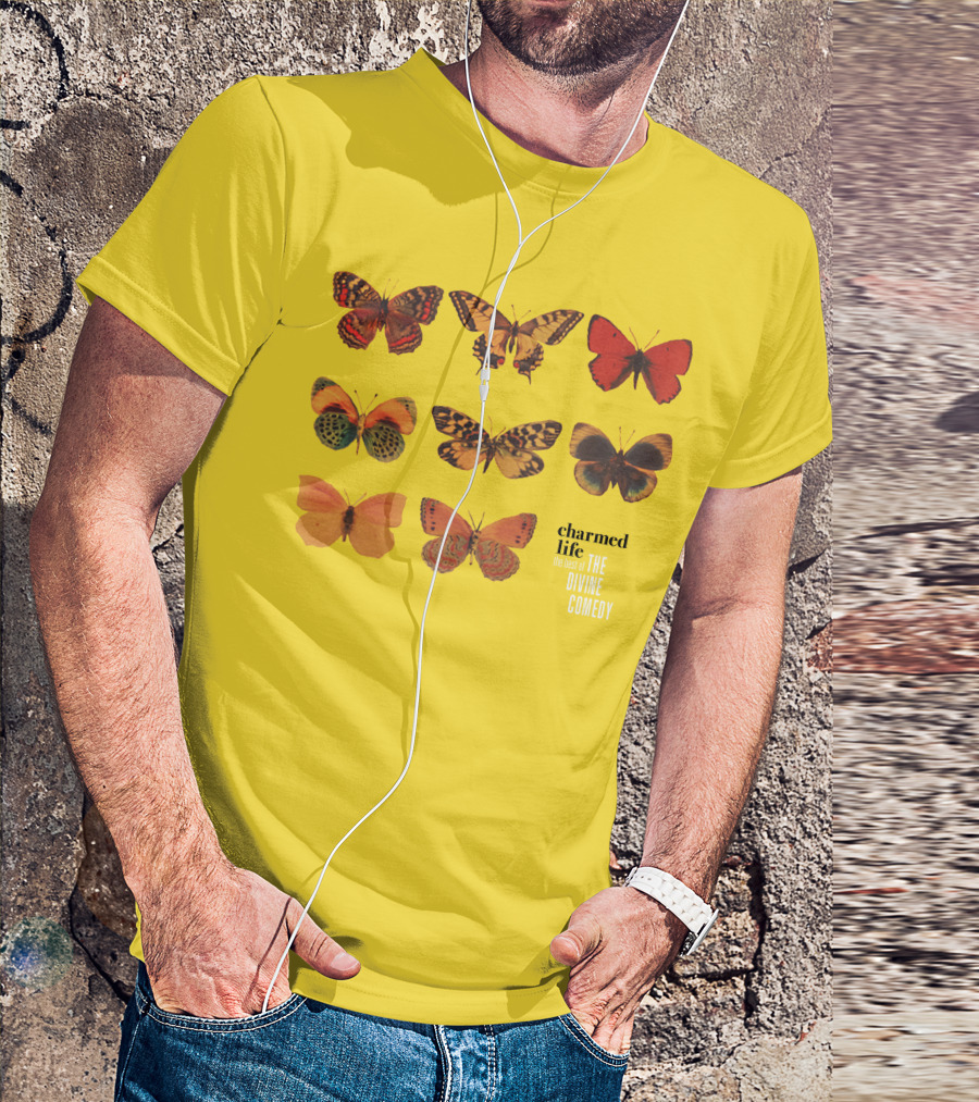 Charmed Life The Best Of The Divine Comedy Butterflies T-Shirt
