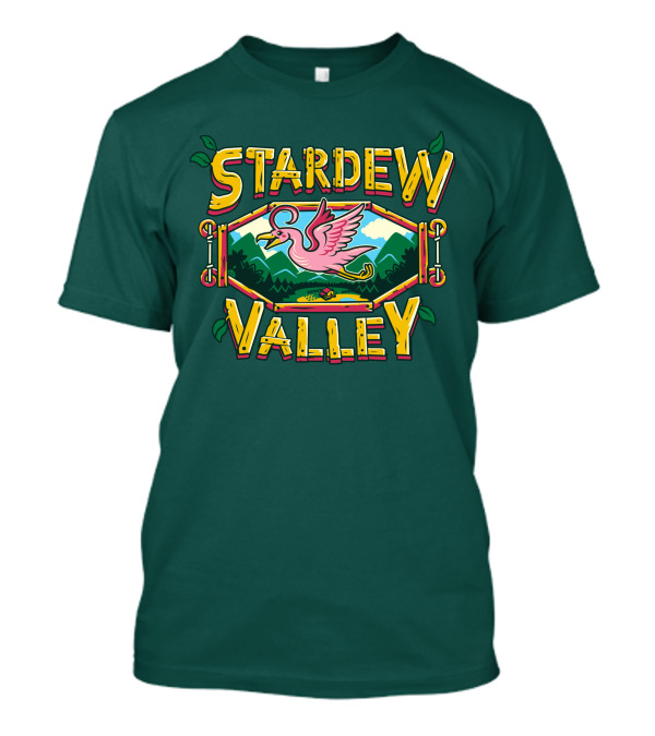 Stardew Valley Gem Bird Flying Over Mountains T-Shirt