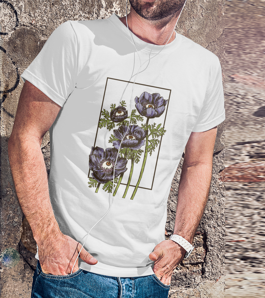Creepy Eye Anemone Botanical Clothing T-Shirt
