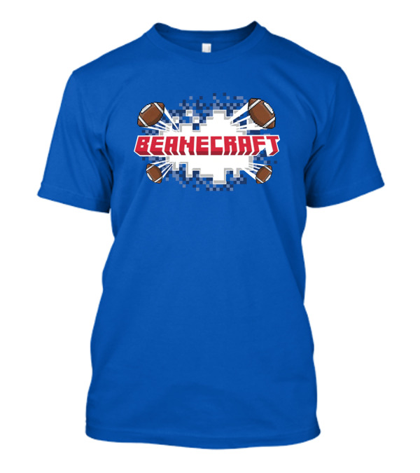 Beanecraft Pixel Style Football T-Shirt