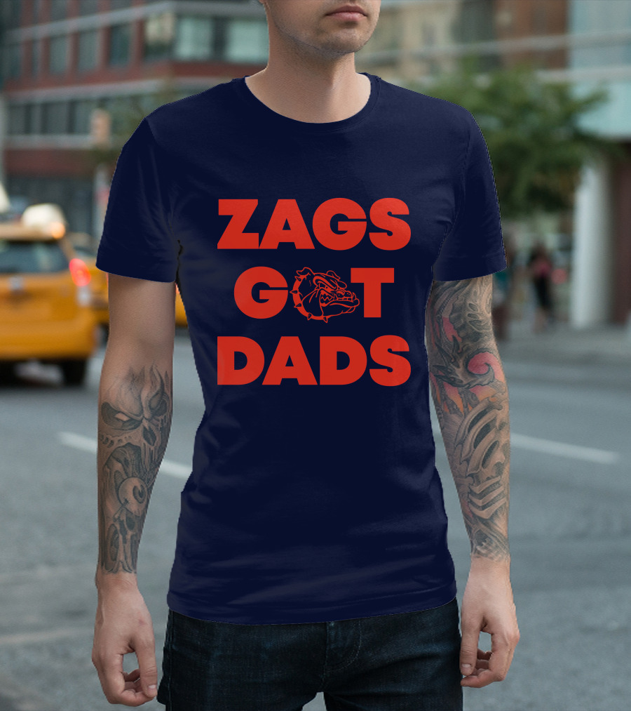 Zags Got Dads Gonzaga Bulldogs Logo Matt Gregg T-Shirt