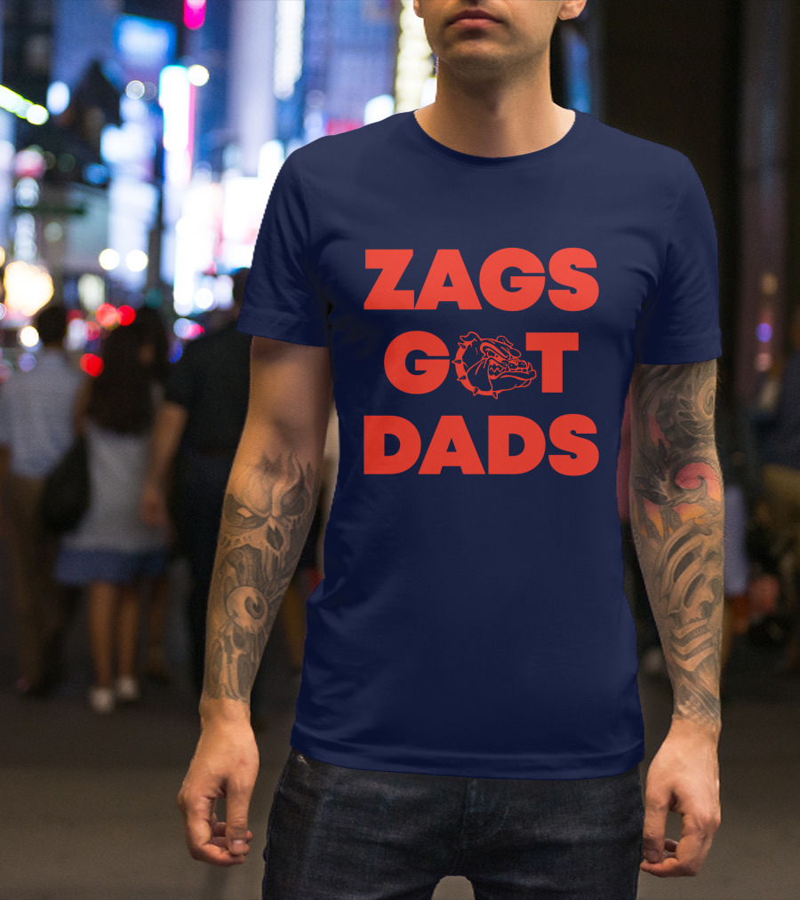 Zags Got Dads Gonzaga Bulldogs Logo Matt Gregg T-Shirt