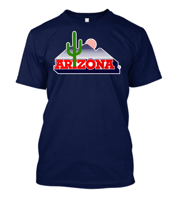 Arizona Wildcats Logo Cactus And Sunset T-Shirt