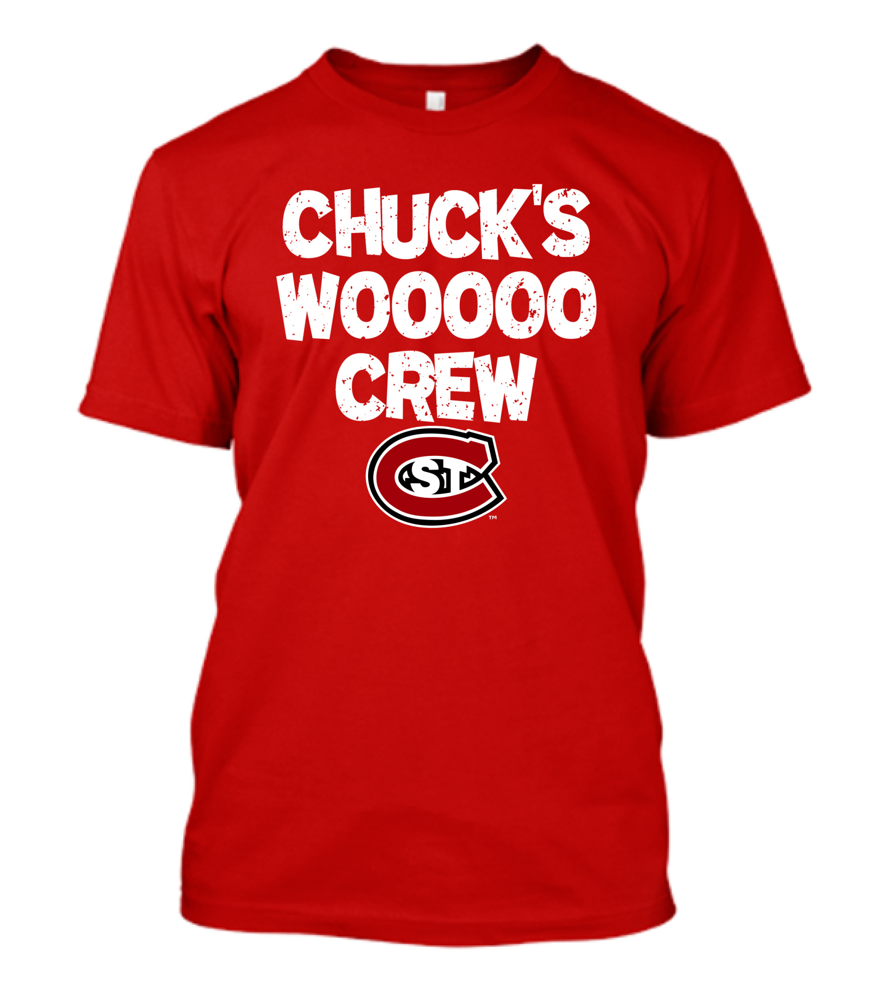 Chuck's Wooooo Crew SCSU Huskies T-Shirt