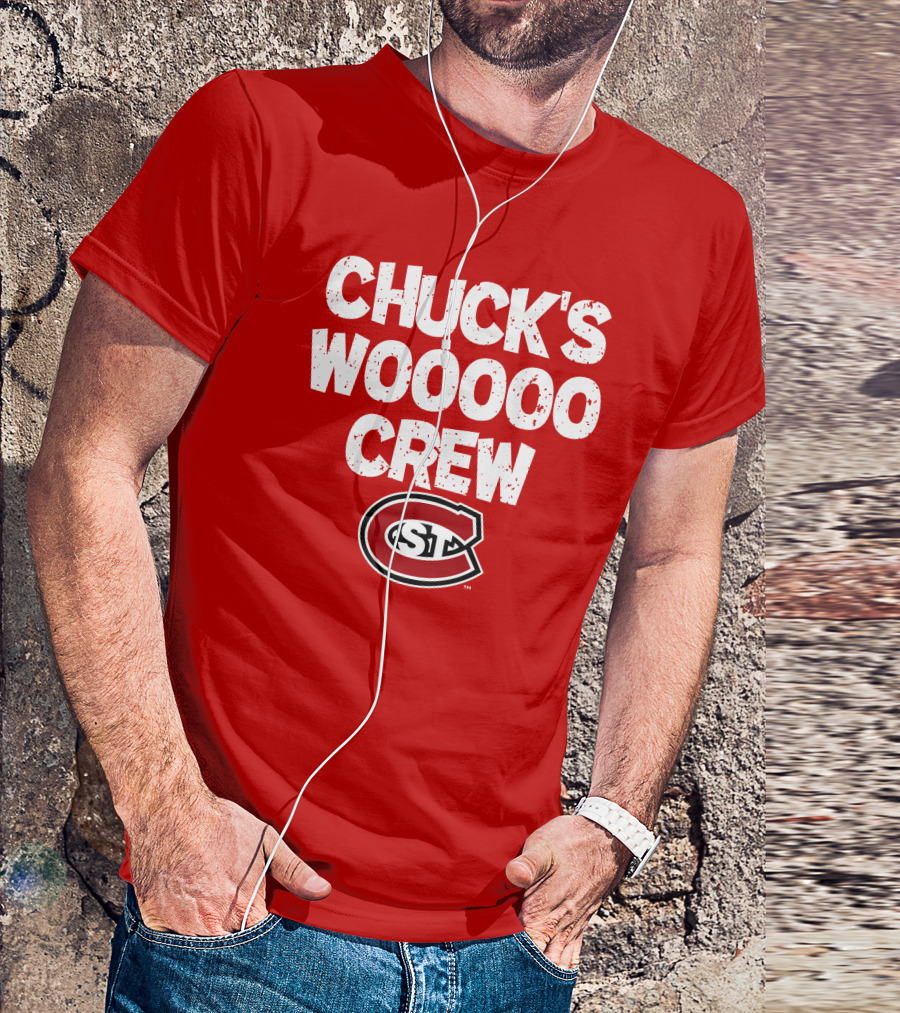 Chuck's Wooooo Crew SCSU Huskies T-Shirt