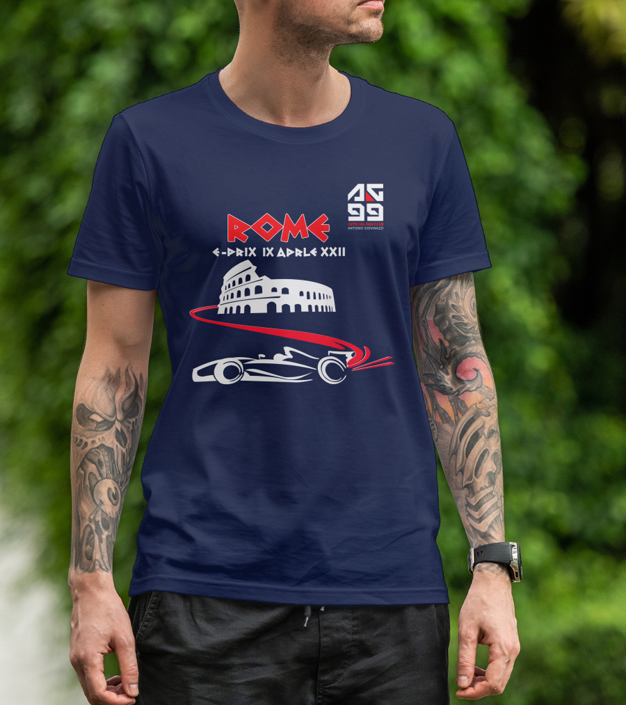 Rome E-Prix IX Aprile XXII AG99 Official Fan Club Antonio Giovinazzi T-Shirt