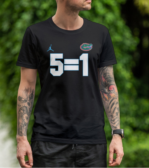5=1 Gators Jordan Basketball T-Shirt