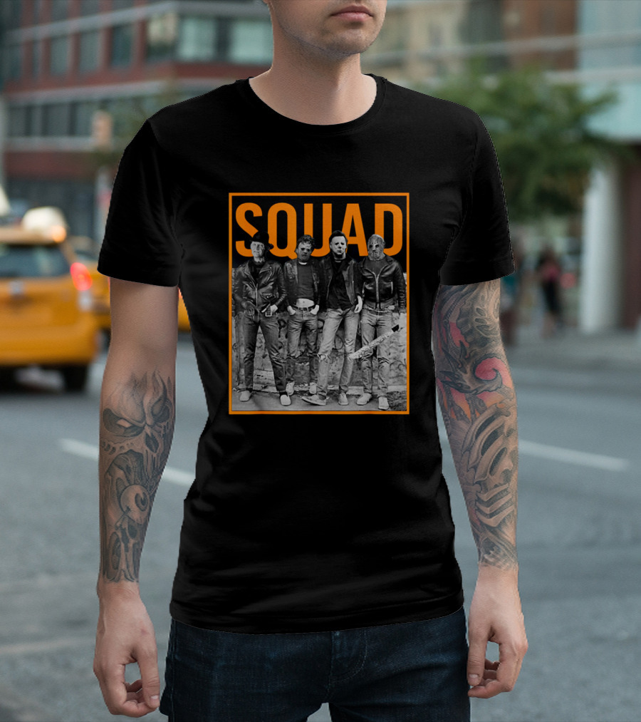 SQUAD Jason Halloween Horror Icons Group T-Shirt