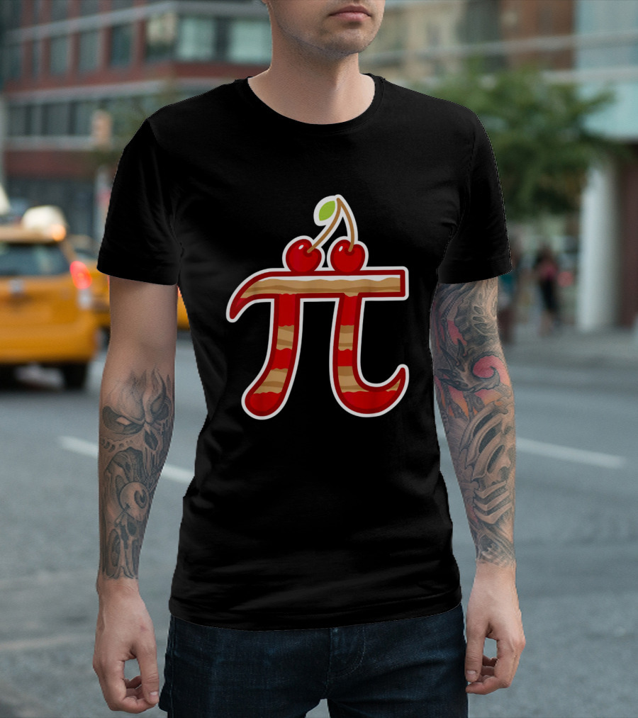 Cherry Pie Symbol For Mathematical Pi Day T-Shirt