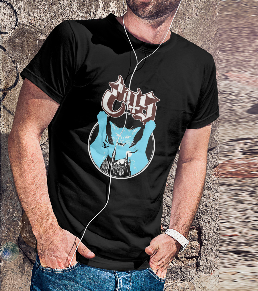Opussy Cat Gothic Cathedral T-Shirt