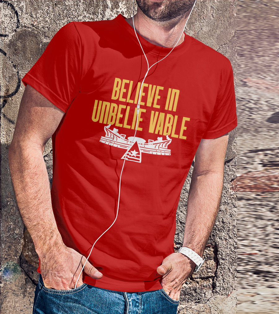 Kansas City Chiefs Believe In Unbelievable Stadium Emblem T-Shirt