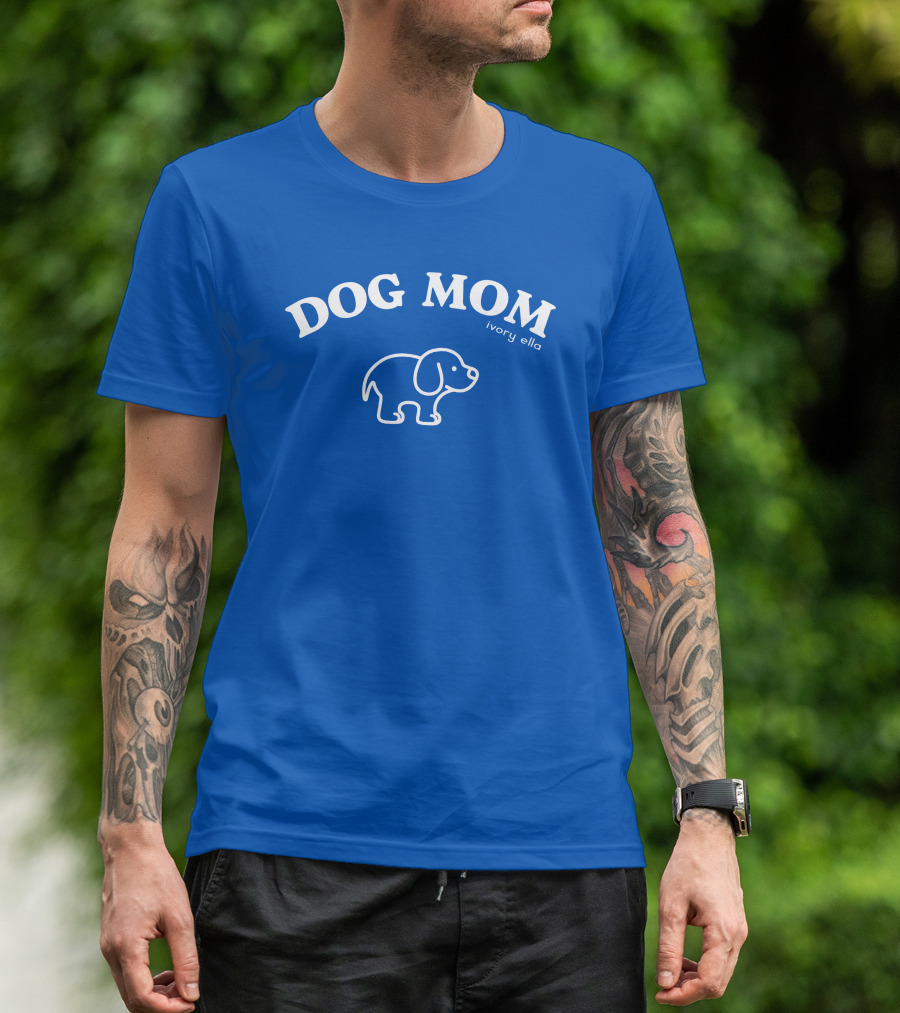 DOG MOM Ivory Ella T-Shirt