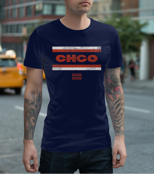 Brenda Webber CHGO Midway Chicago Flag Stripes T-Shirt