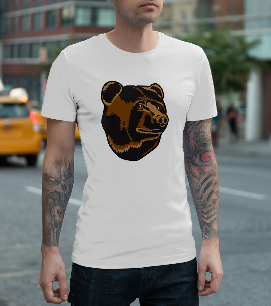 Boston Bruins Bear Head Emblem T-Shirt