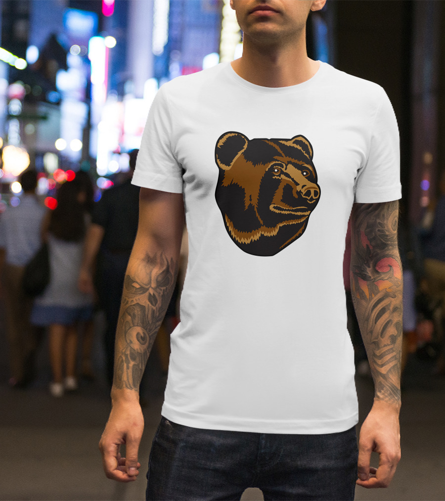 Boston Bruins Bear Head Emblem T-Shirt