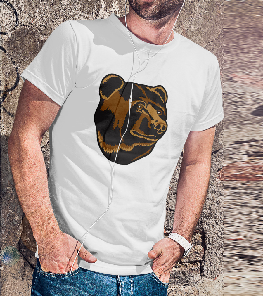 Boston Bruins Bear Head Emblem T-Shirt
