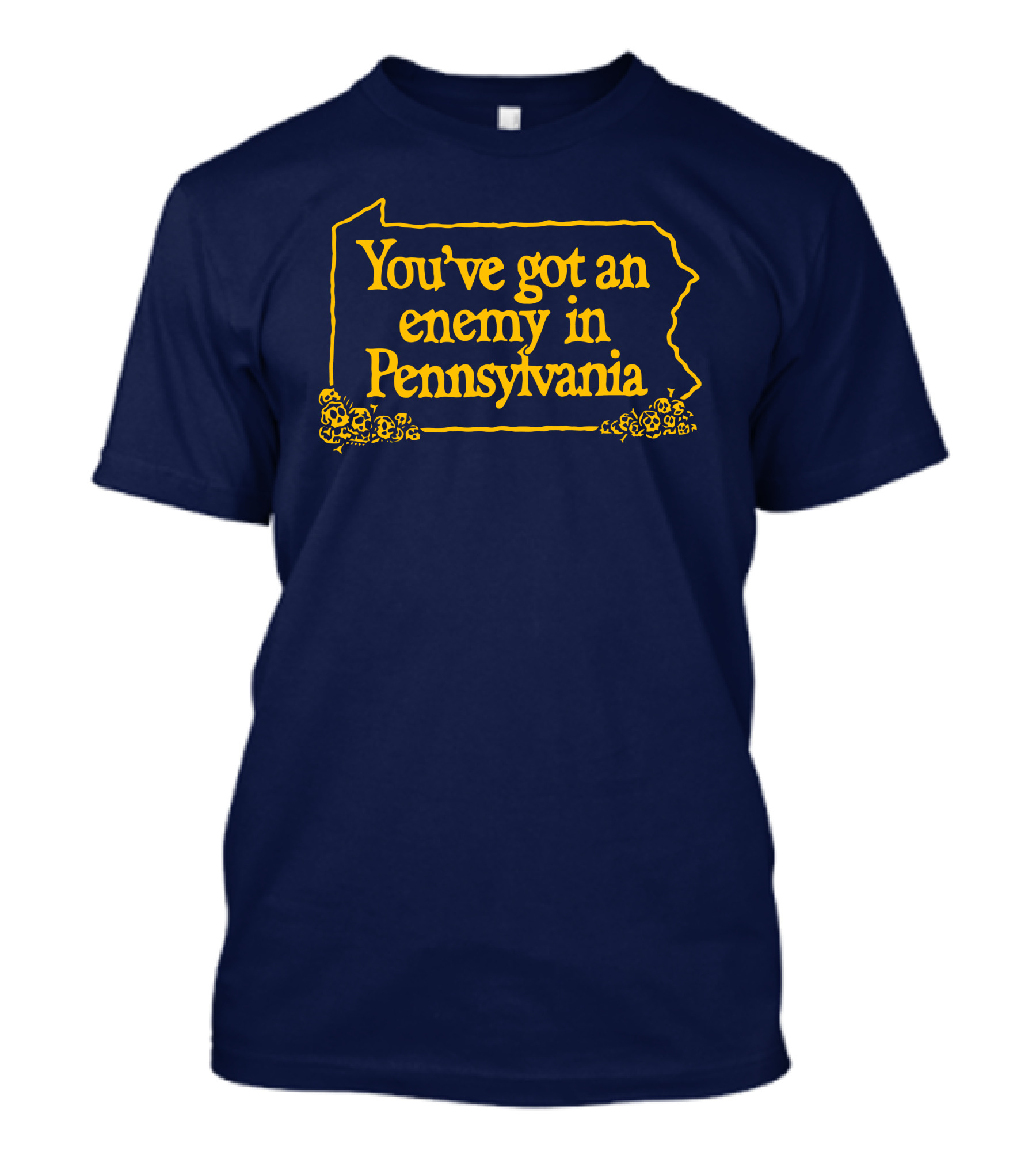 You've Got An Enemy In Pennsylvania State Outline With Flowers T-Shirt