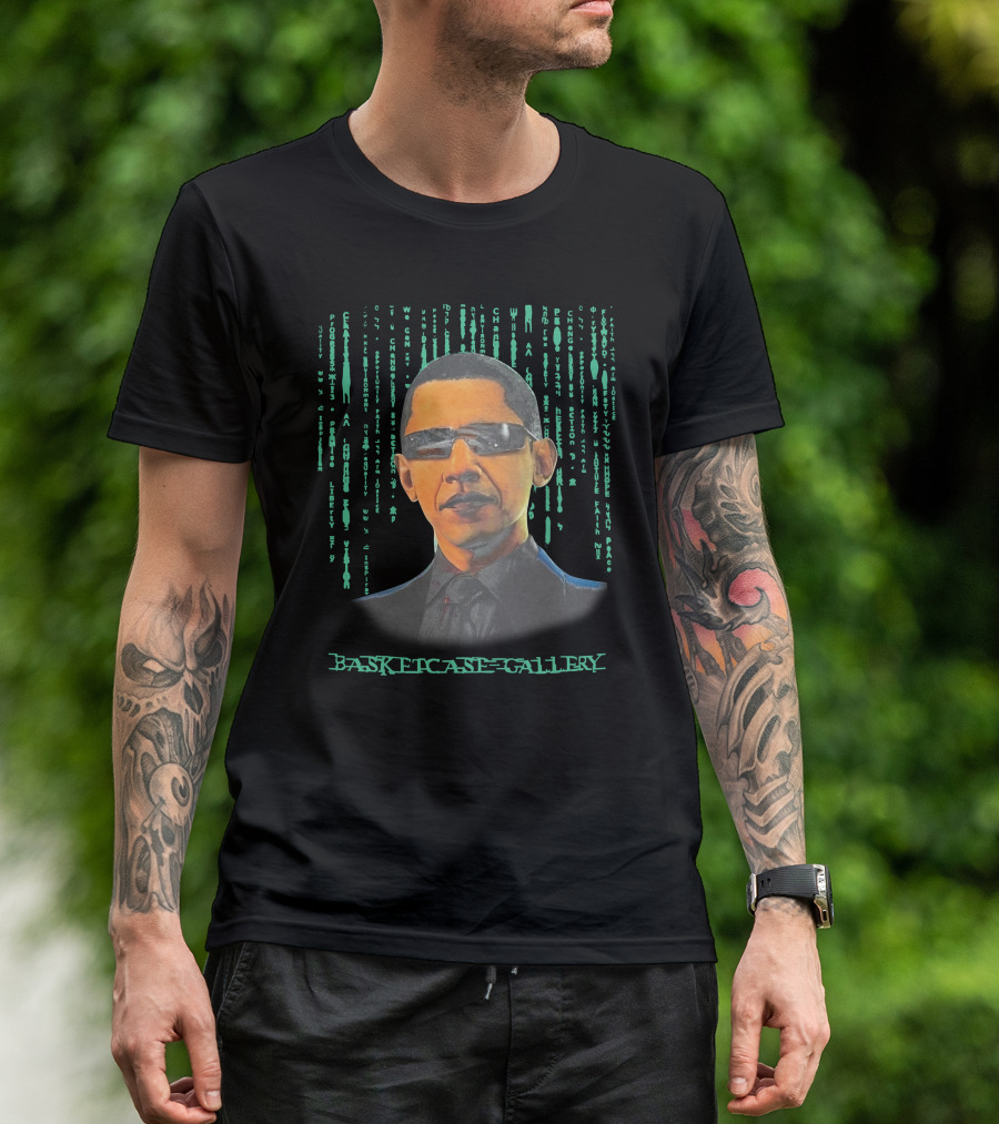 Basketcase Gallery Tatum's Barack Obama Matrix T-Shirt