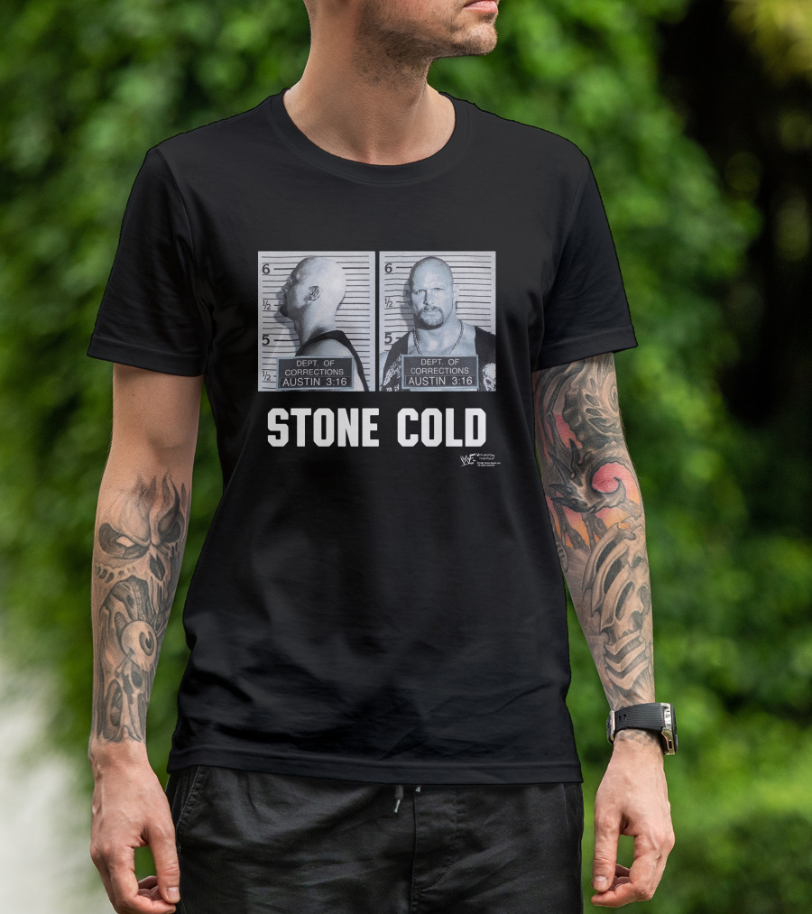Dept Of Corrections Austin 3:16 Mugshot Stone Cold Steve Austin WWF Wrestling T-Shirt