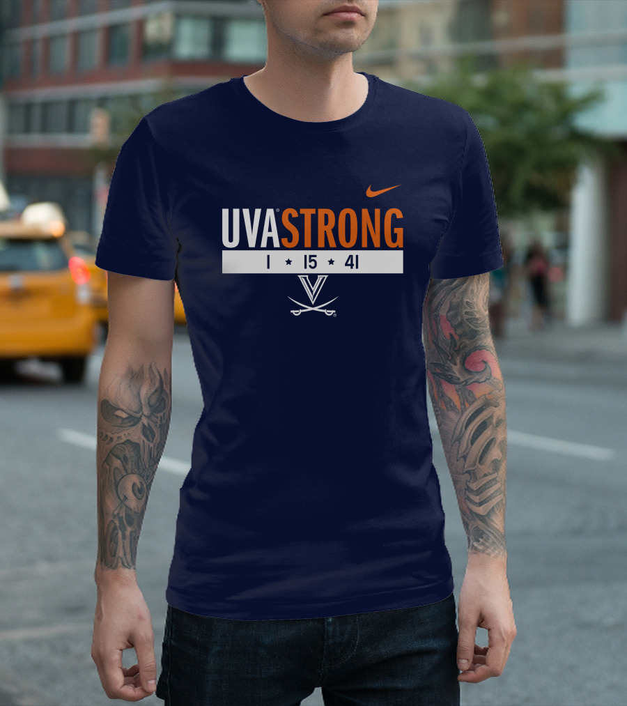 UVA Strong 1 15 41 Basketball Virginia Cavaliers T-Shirt