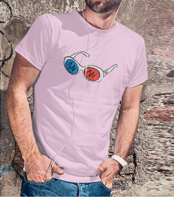George 3D Goggles Blue Red Lenses T-Shirt