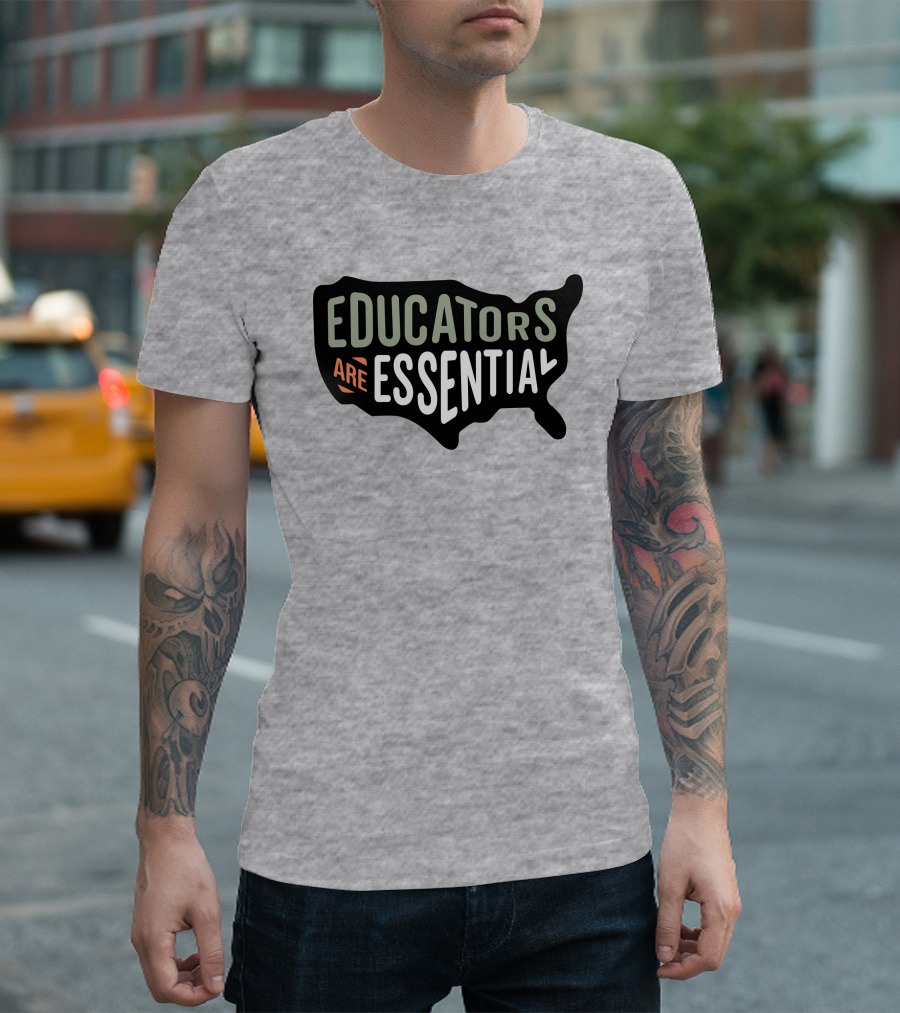 Educators Are Essential USA Map T-Shirt
