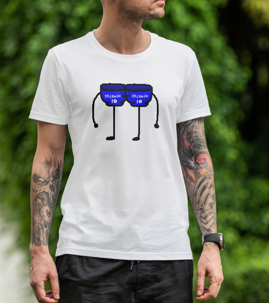 Bowl Bow Orlando Blue Cartoon Figure 10 DRlanda T-Shirt