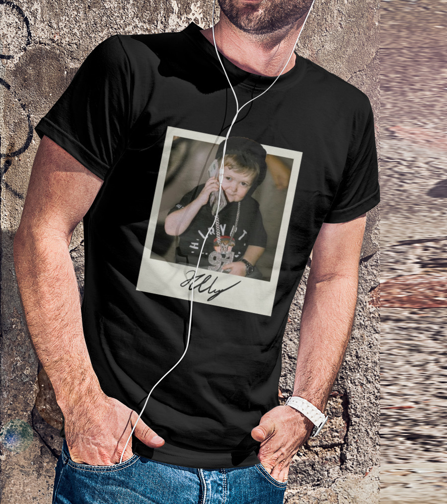 Hasbulla Polaroid Photograph With Signature And Phone Chain T-Shirt