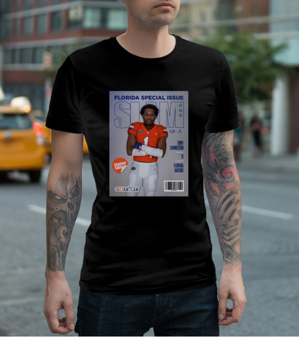 Florida Special Issue Slam Tony Livingston TE Florida Gators T-Shirt