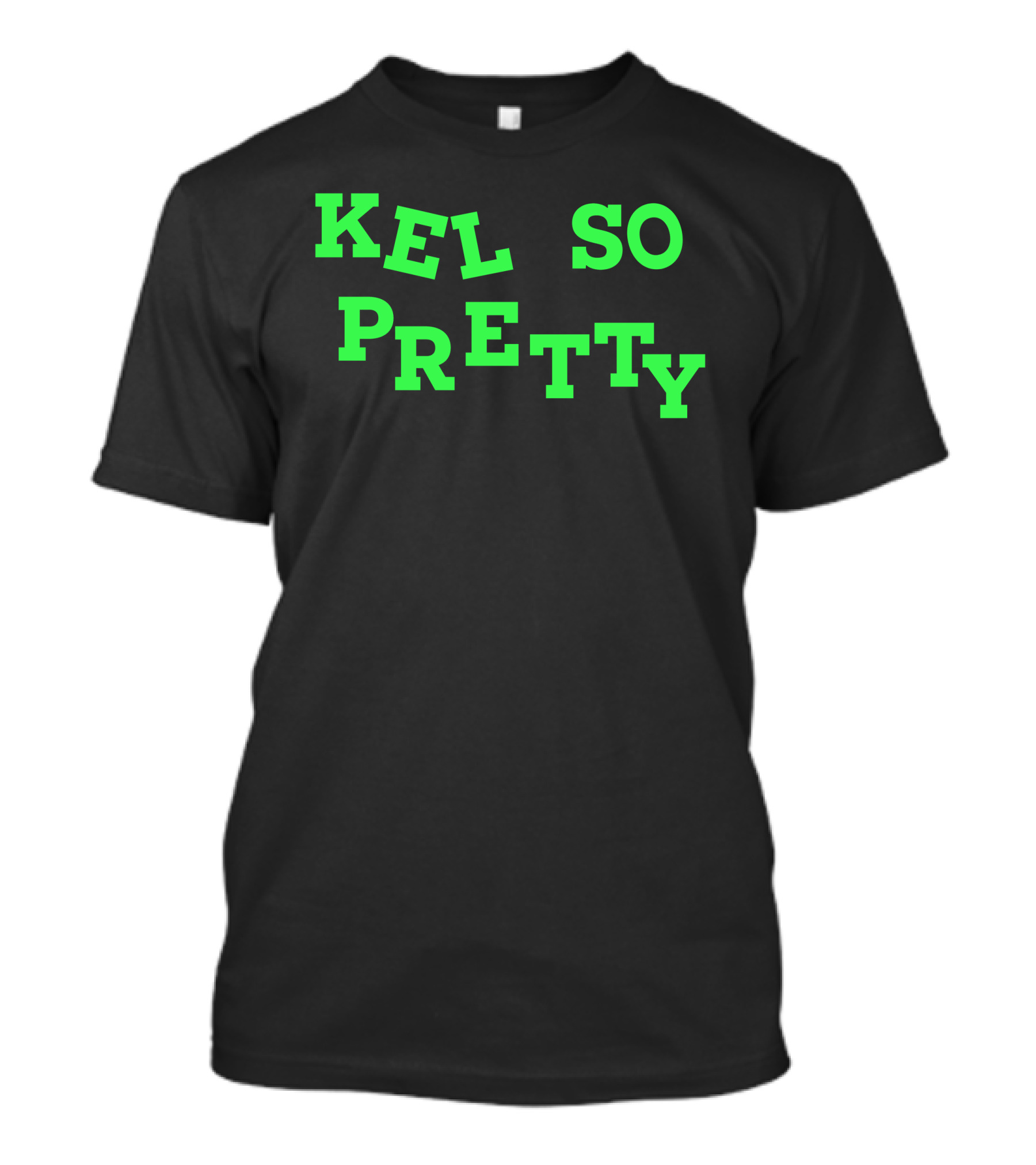 Kel So Pretty Retro Neon Text T-Shirt