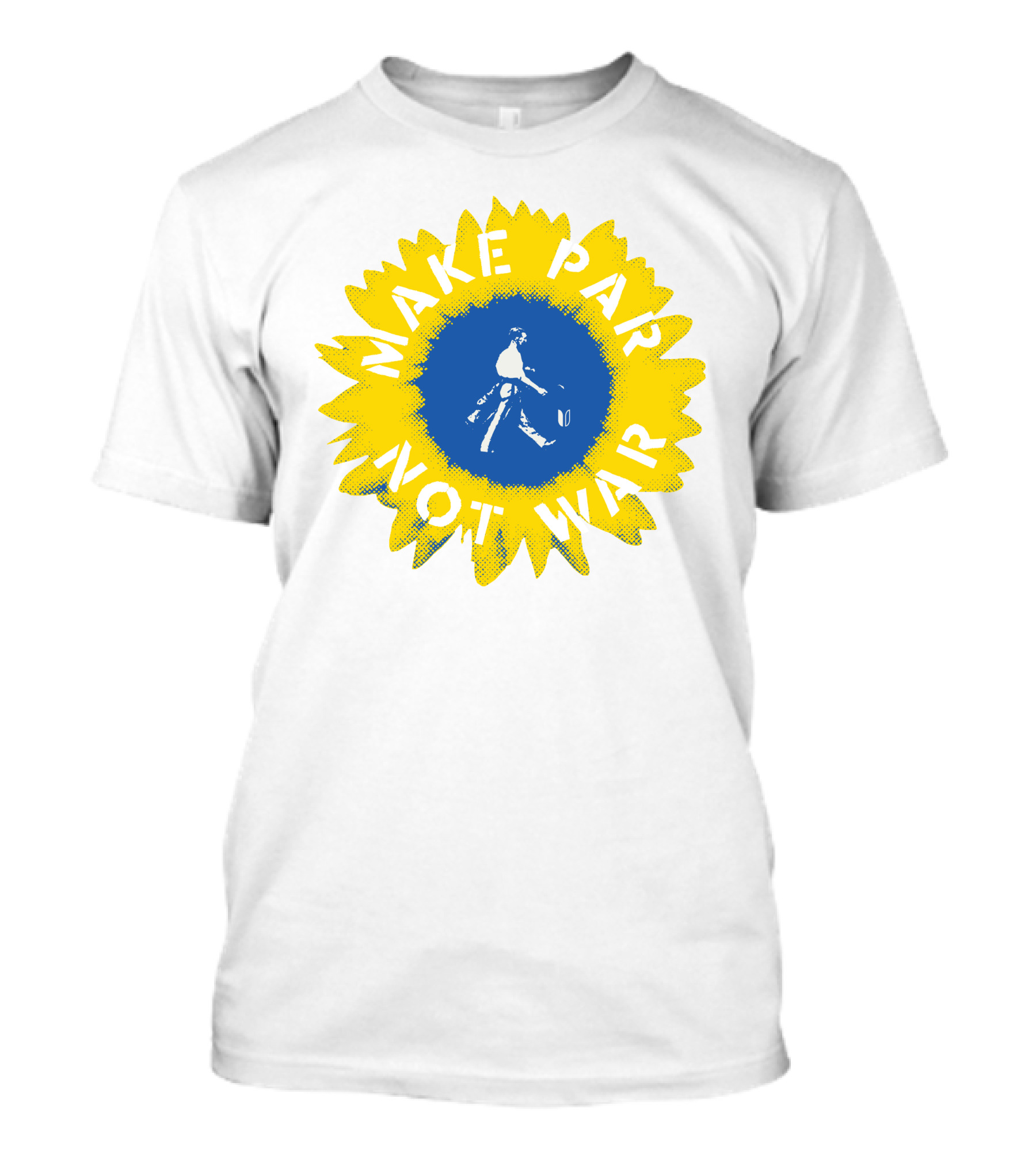 Sunflower Of Peace Make Par Not War Golf Charity T-Shirt