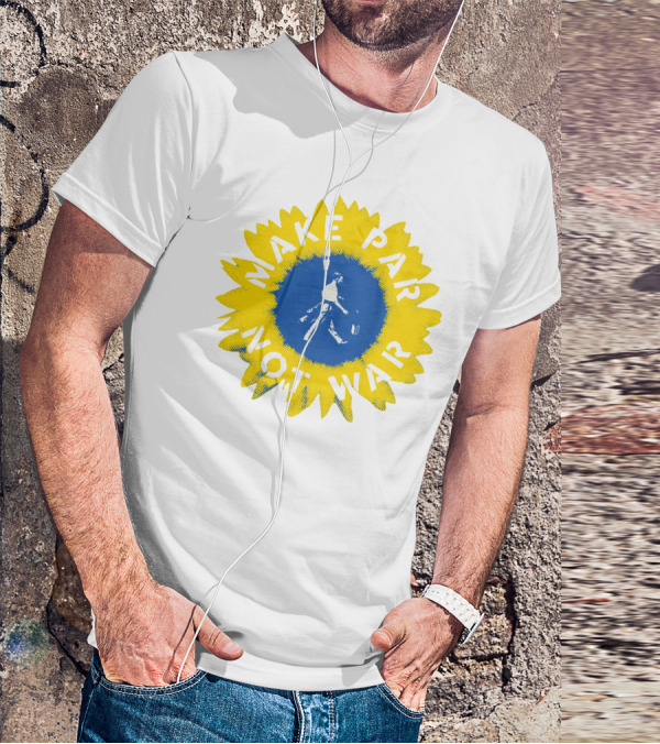Sunflower Of Peace Make Par Not War Golf Charity T-Shirt
