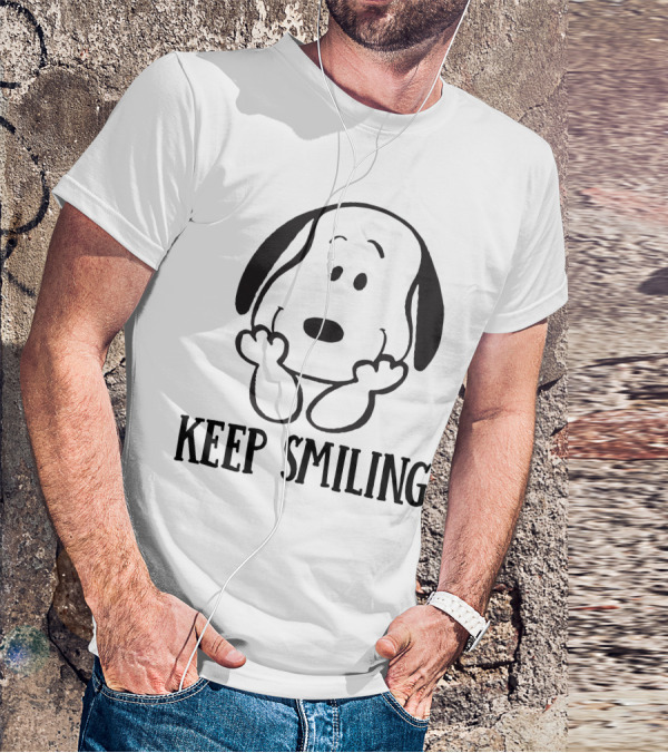 Keep Smiling Snoopy Peanuts T-Shirt