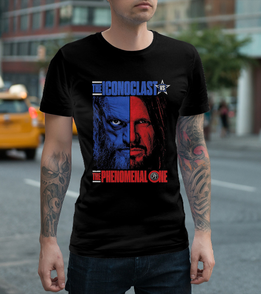 The Iconoclast Vs The Phenomenal One WrestleMania 38 Edge Vs AJ Styles T-Shirt
