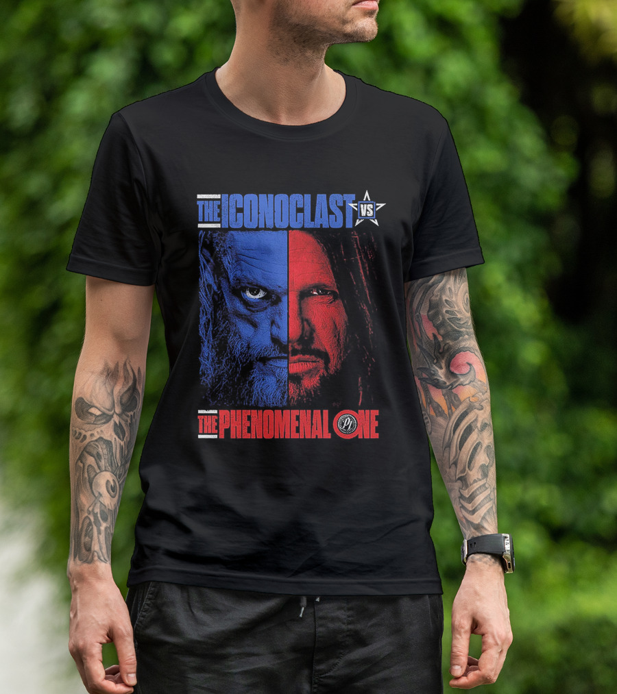The Iconoclast Vs The Phenomenal One WrestleMania 38 Edge Vs AJ Styles T-Shirt