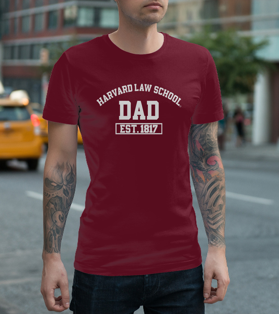 Harvard Law School Dad Est 1817 Aiden Thomas T-Shirt