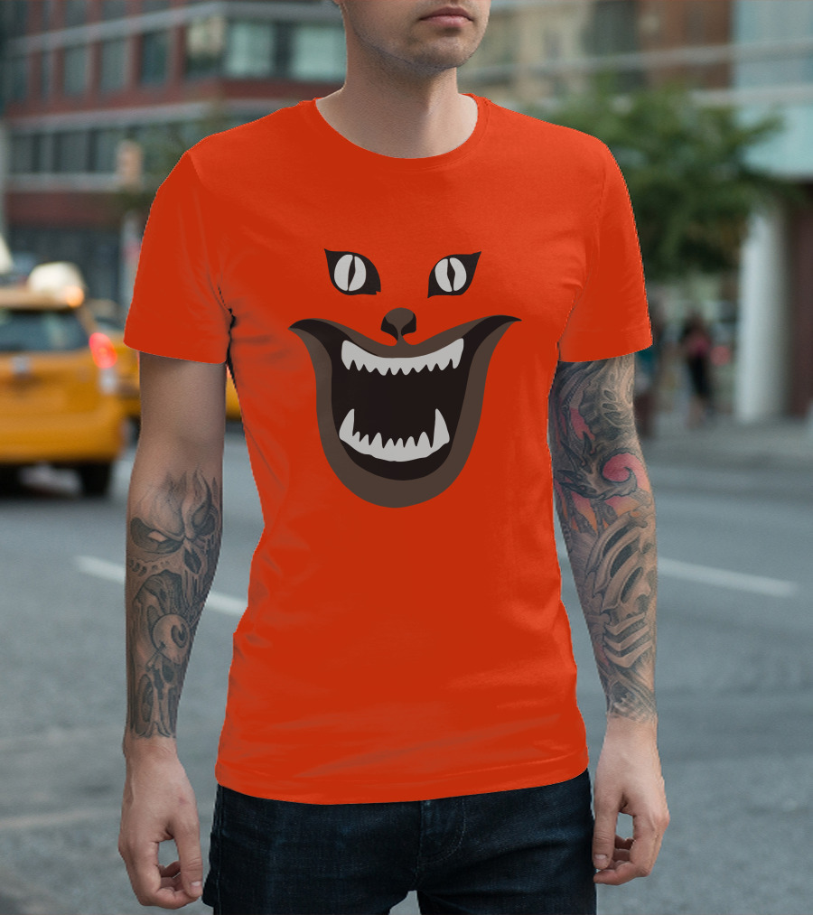Criterion Channel The Criterion House Horror Cat Face Criterion Merch T-Shirt