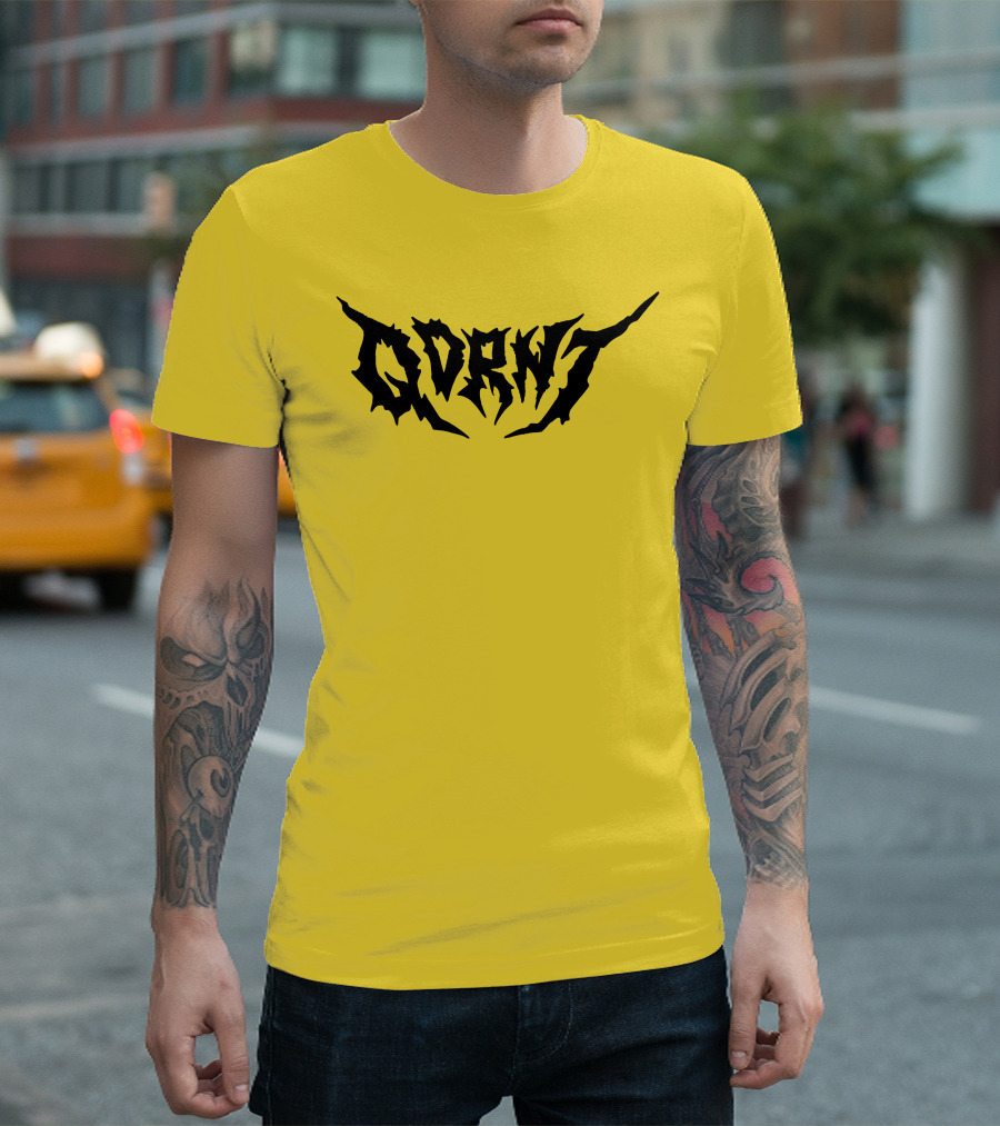 Qdrnt Gothic Style Text With Jagged Font T-Shirt