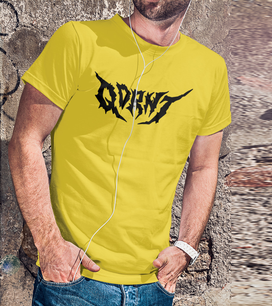 Qdrnt Gothic Style Text With Jagged Font T-Shirt