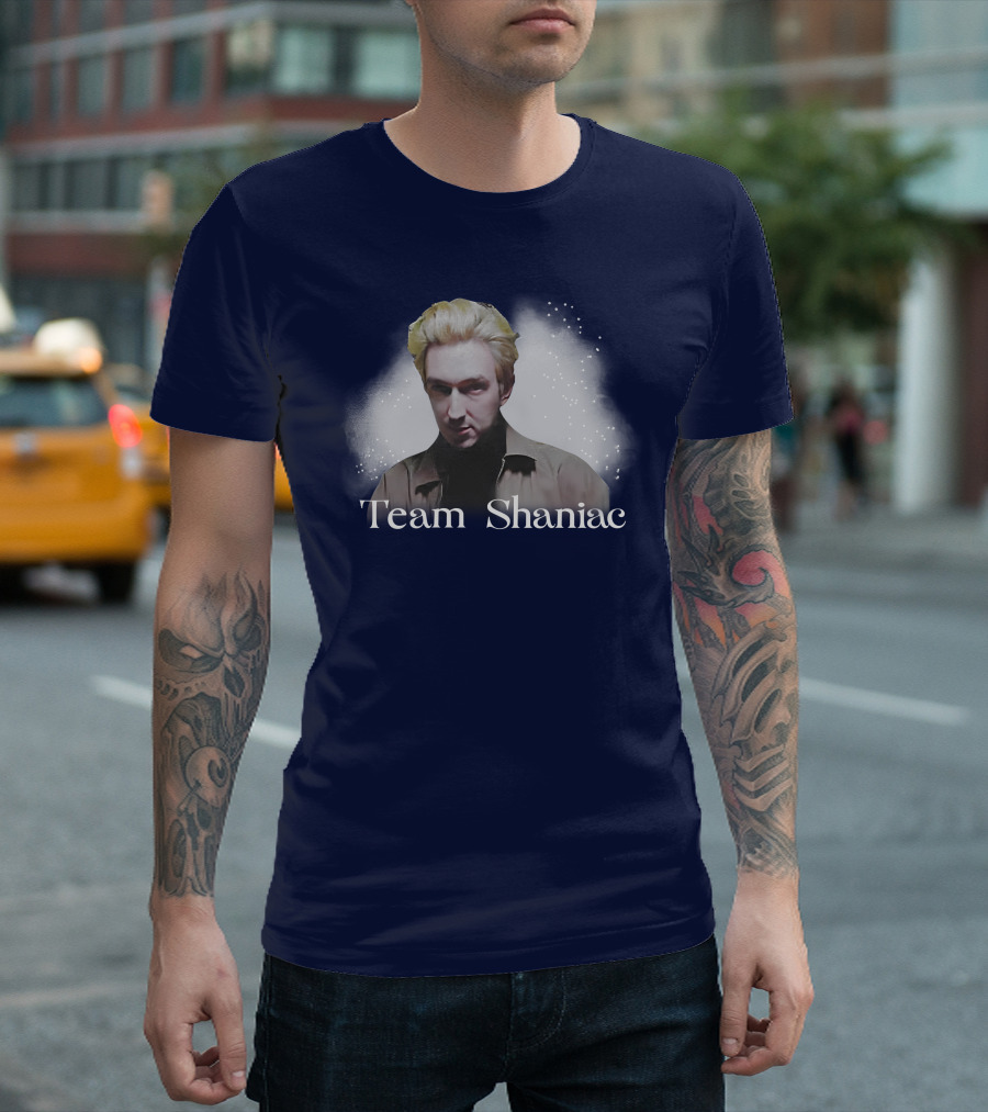 Team Shaniac Cosmic Portrait with Blonde Figure T-Shirt