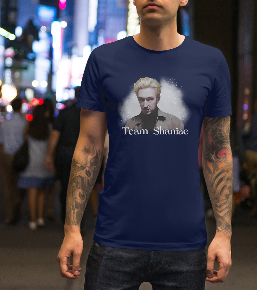Team Shaniac Cosmic Portrait With Blonde Figure T-Shirt