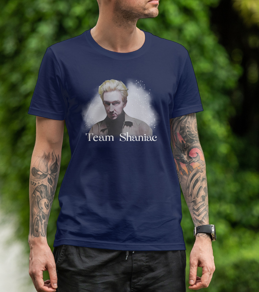 Team Shaniac Cosmic Portrait With Blonde Figure T-Shirt