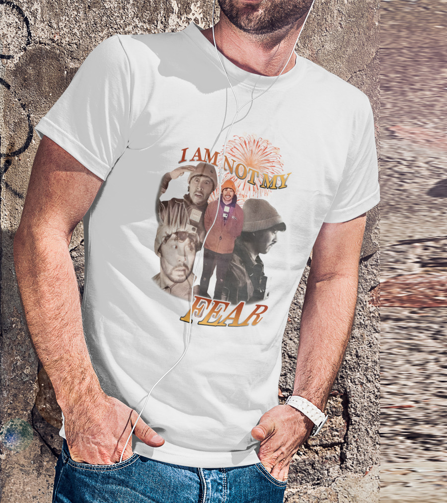 I Am Not My Fear Fireworks And Collage Portraits T-Shirt